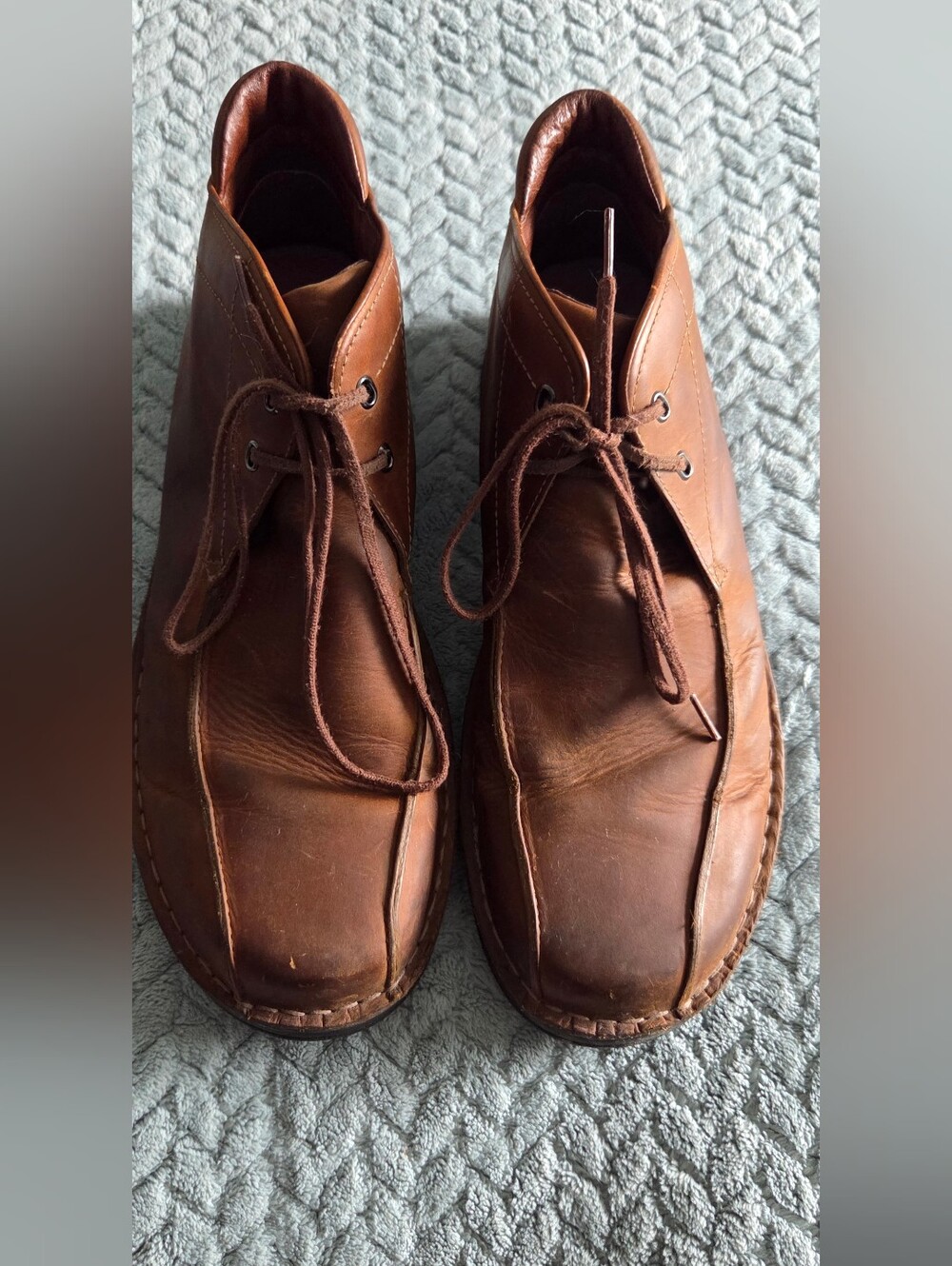Clarks Men's Brown Leather Lace-Up Casual Shoes